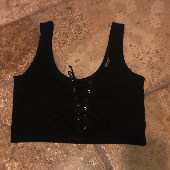 Black topshop crop top - Picture 2 of 3